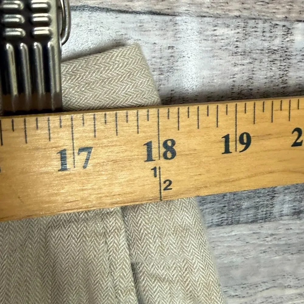 Banana Republic Linen Pants Mens 36x30 Khaki Lightweight Preppy Straight